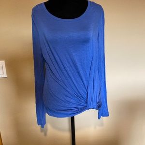 Knot Hem Long Sleeve Top